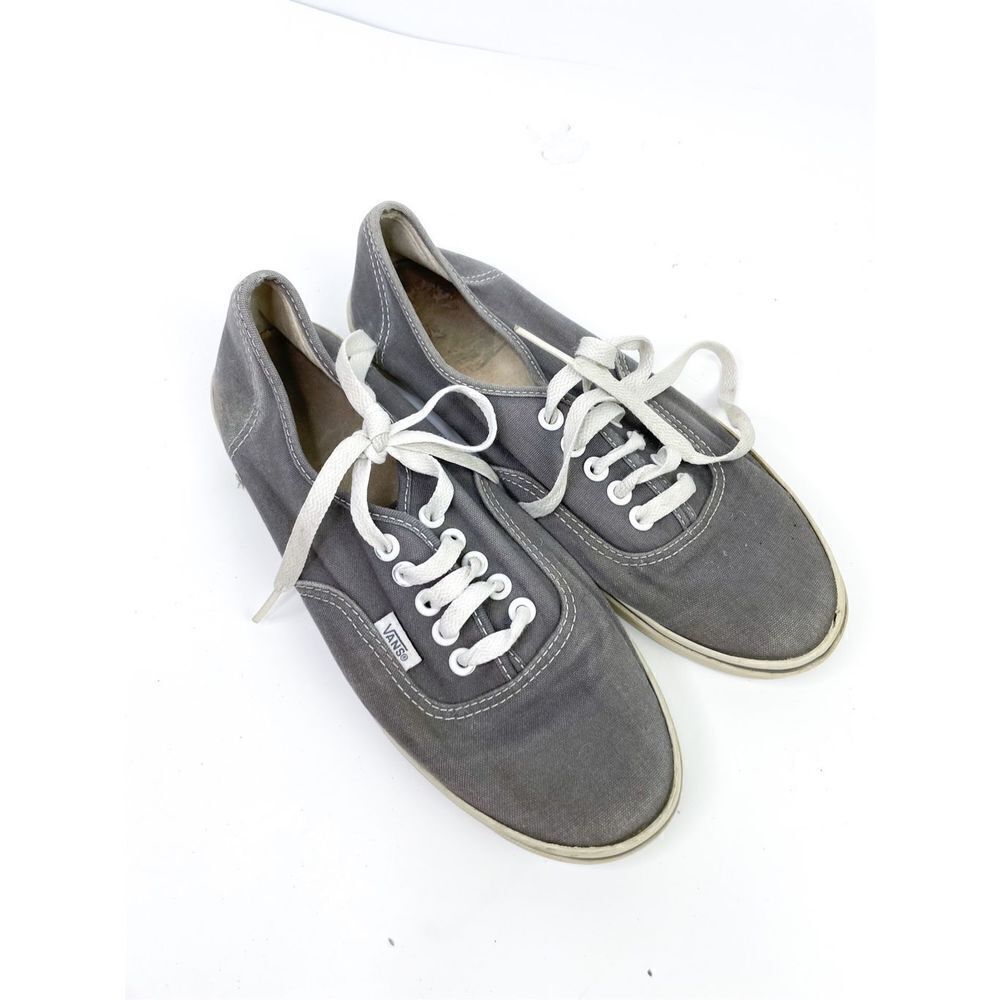 Vans Era Gray Canvas Lace Up Shoes Size Women’s 7.5‎